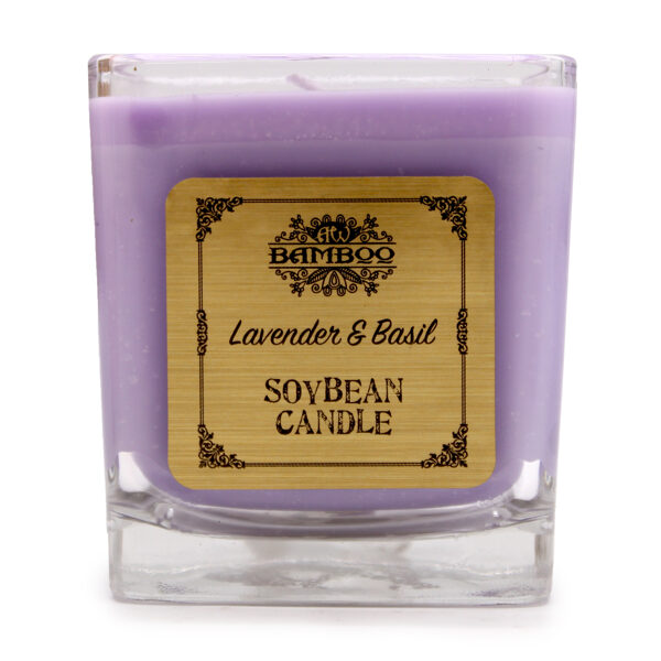 Svece lavanda + baziliks